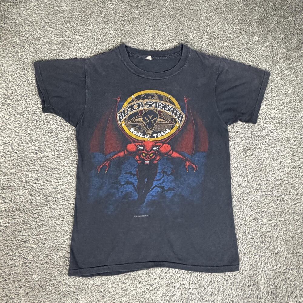 VTG 1981 Black Sabbath Mob Rules Tour Shirt Mens S Ozzy Osbourne 80s Concert